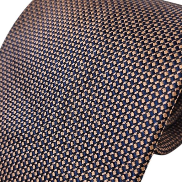 Ermenegildo Zegna Mens 100% Silk Tie - Picture 3 of 5